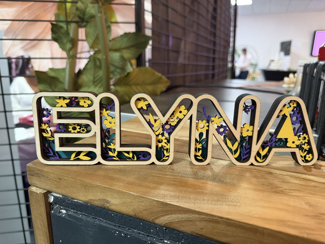 Mot / Lettre décoratif personnalisable en 4D